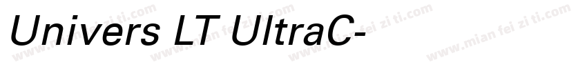 Univers LT UltraC字体转换